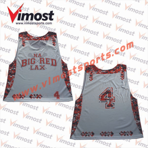 2023 Vimost Fashion Custom Sublimation Lacrosse Reversible Pinnies