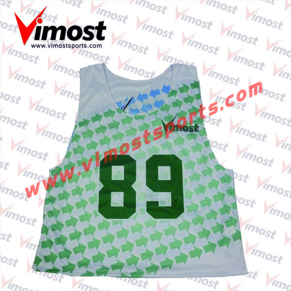 2023 Vimost Fashion Custom Sublimation Lacrosse Reversible Pinnies