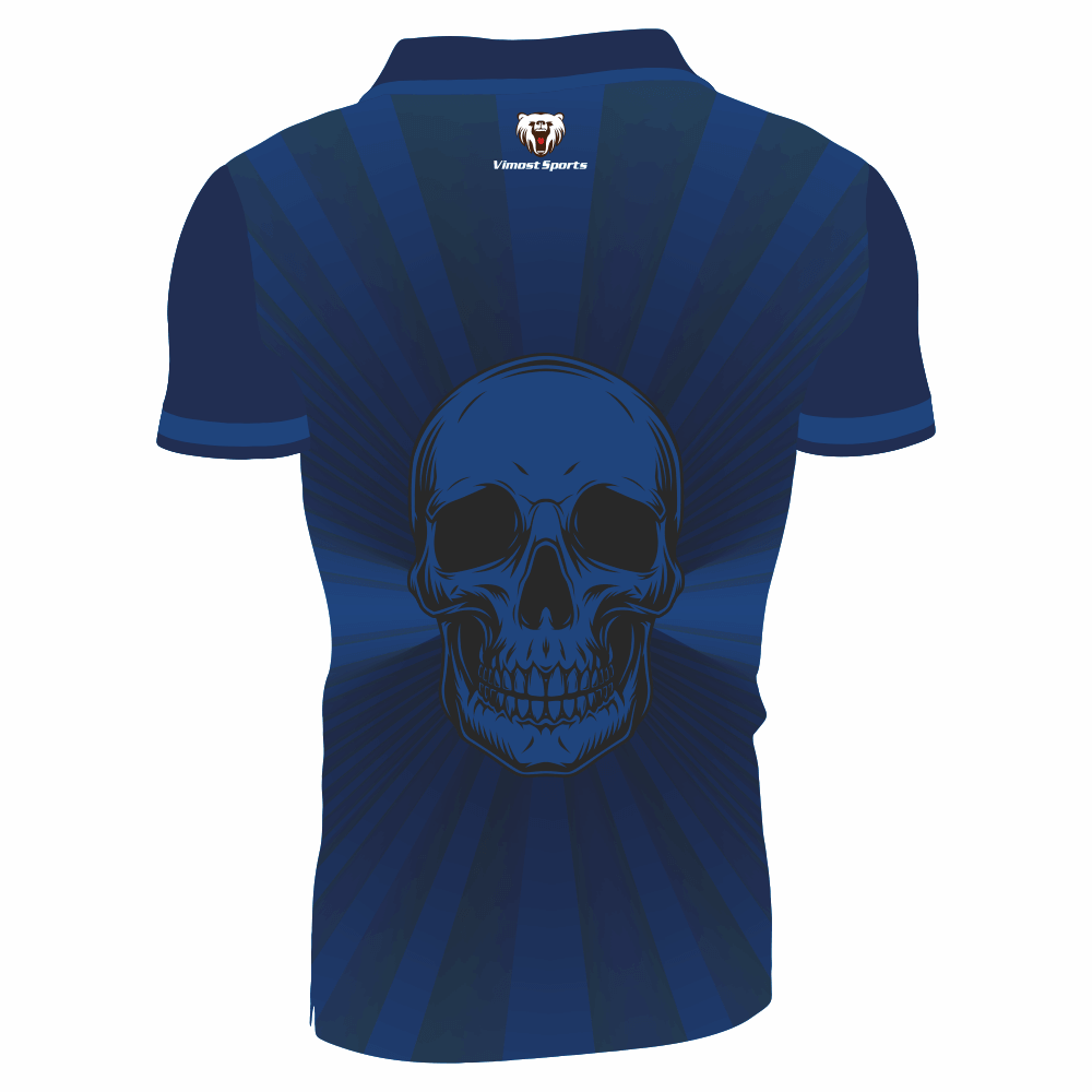 Navy Crew Polo Shirts by Full Sublimation Technology