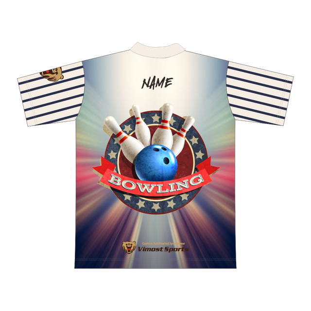 Vimost Sublimated Bowling Shirts with No Limit for Design