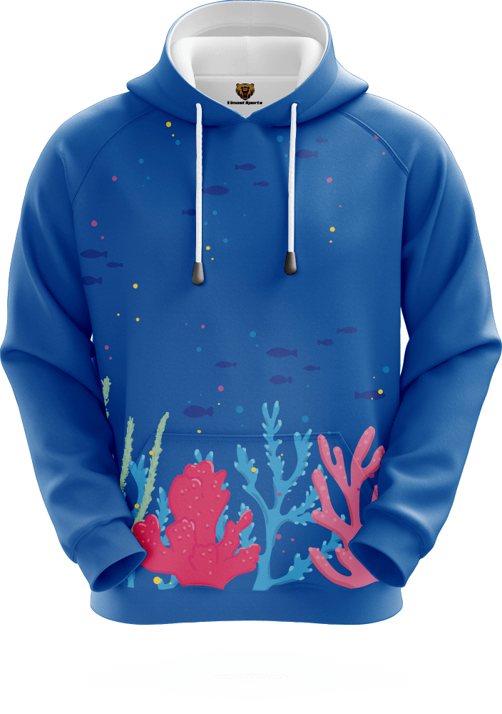 New Style Good Quality Sublimated Hoodie with Blue Colors