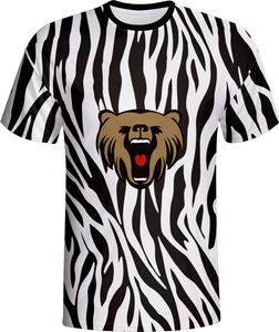 Polyester Custom T-shirt with White And Black Colors