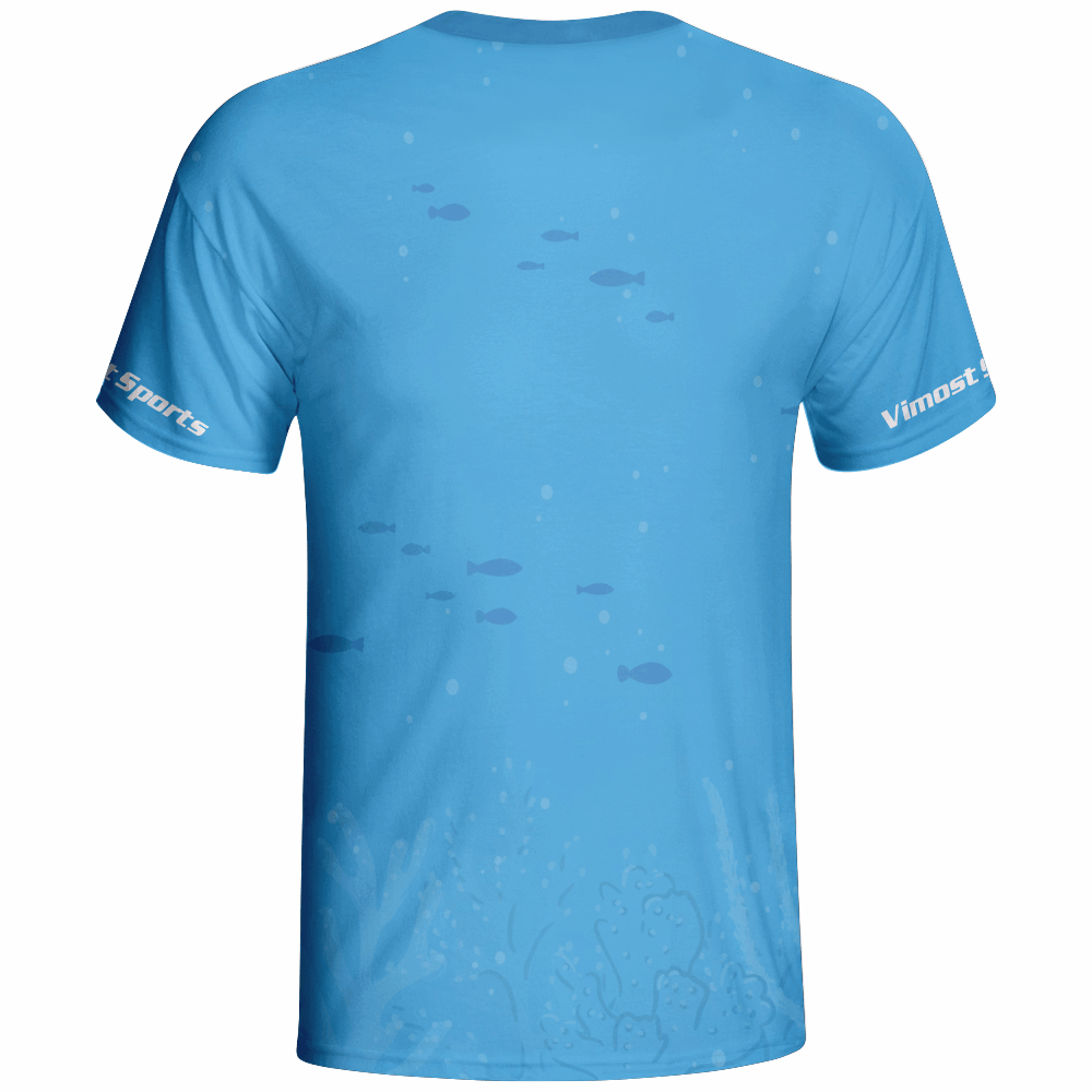 2022 Sublimated Custom Good Quality Tee with Blue Color