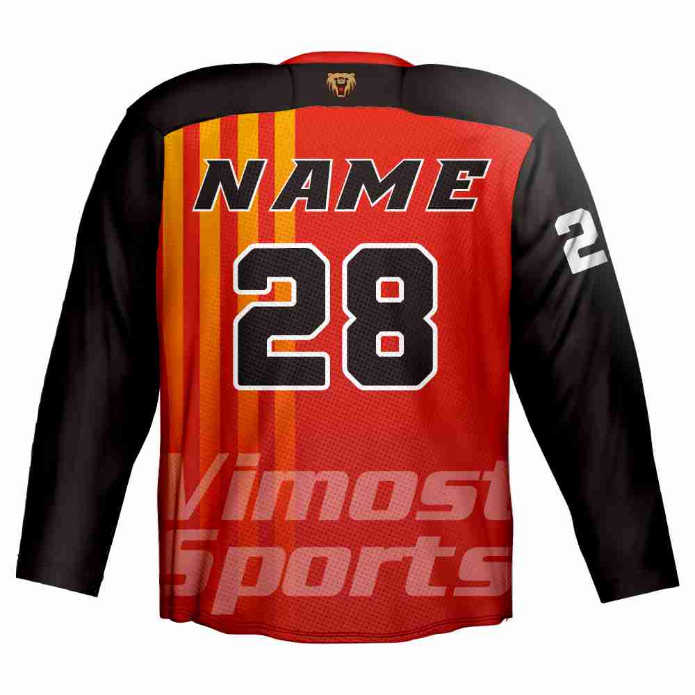 Sublimated Ice Hockey Shirts by 100% Polyester Material