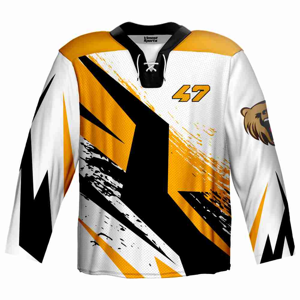  Sublimated 100% Polyester Ice Hockey Jersey Customize Your Size, Name And Number