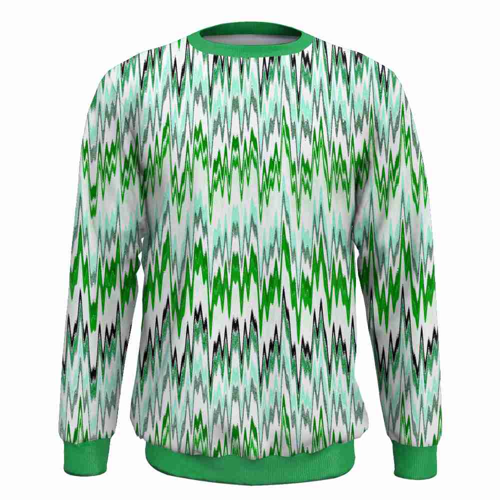 Customize Tiled Patterns Round Neck Full Sublimation Sweatershirt