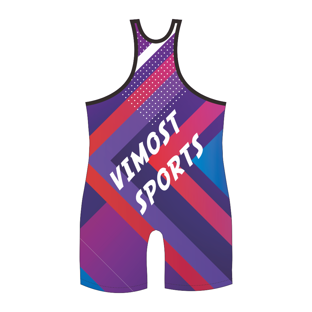Custom Made USA Sublimation Printing Youth Wrestling Singlet