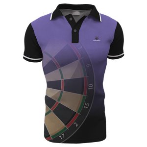 Hot Design Men Custom Darts Polo Shirt Sublimated Darts Jersey Polyester Quick Dry Jersey