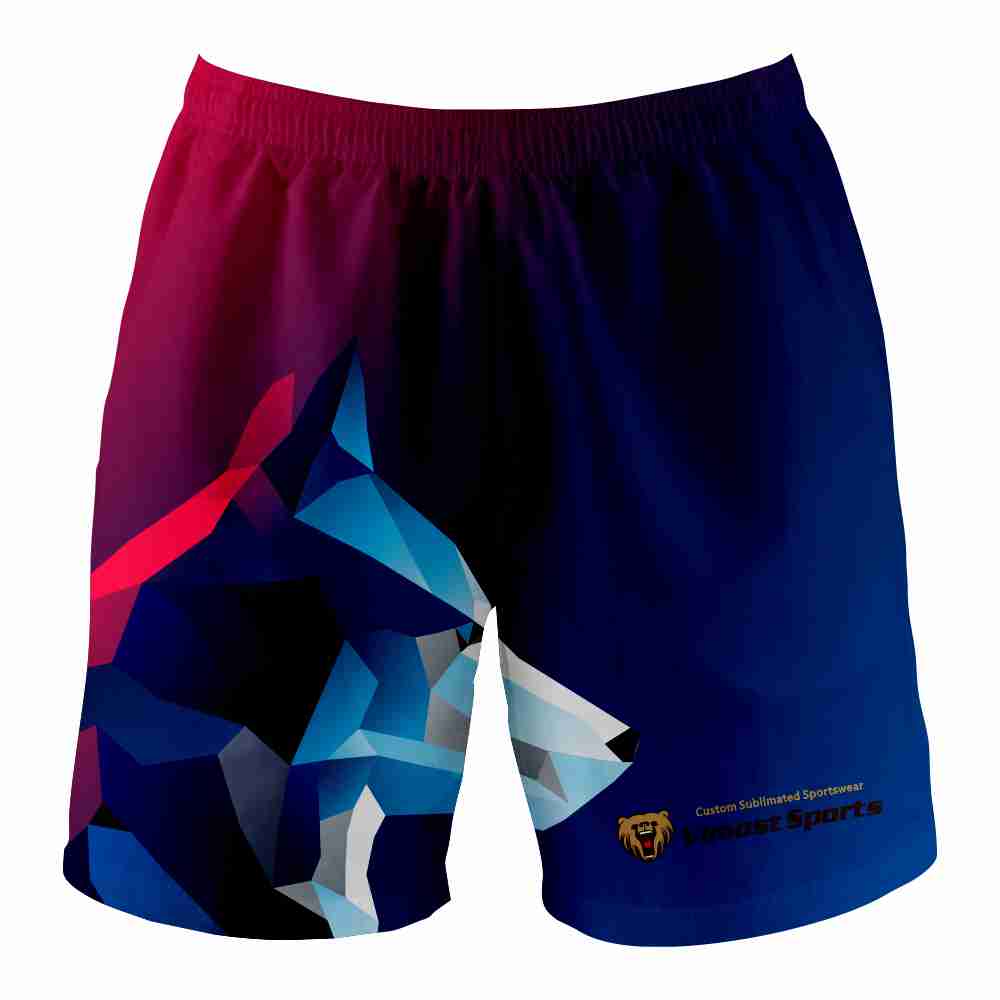 Wholesale Basketball Polyester Shorts Vintage Design Retro Mesh Mens Custom Lakers Running Shorts