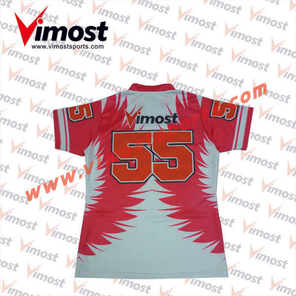 Vimost Custom Sublimated Rugby Jersey with 100% Polyester