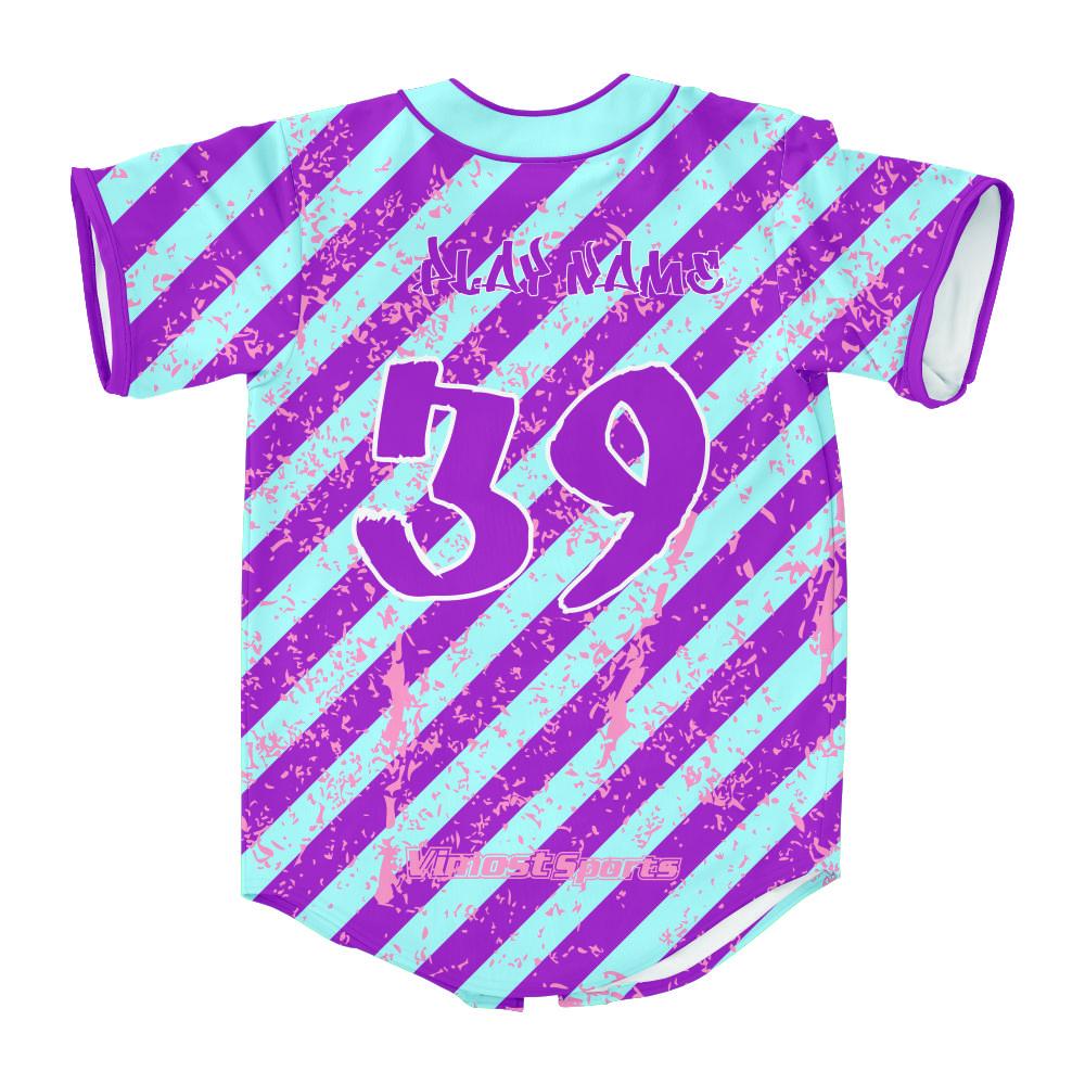 Sublimation Gold Baseball Wear V-neck Men's T Shirt Baseball Jersey