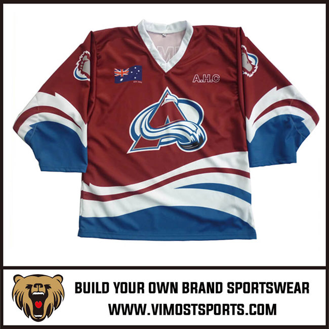 Custom Sublimated Ice Hockey Wear with 100%polyester