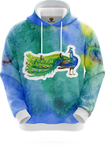 Custom Sublimated Men Hoodies /sweatshirts Hoodies in Blue Color with Names And Numbers