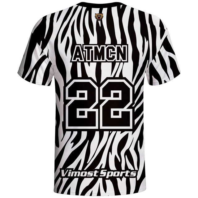 Polyester Custom T-shirt with White And Black Colors