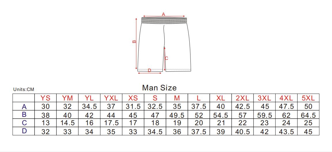 lacrosse shorts size