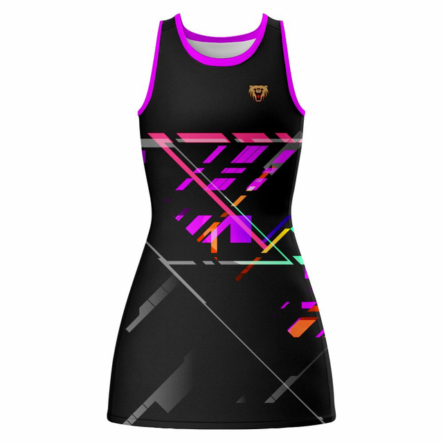 Sublimation Custom Hot Sale Club Women's Netball A-Line Dress 