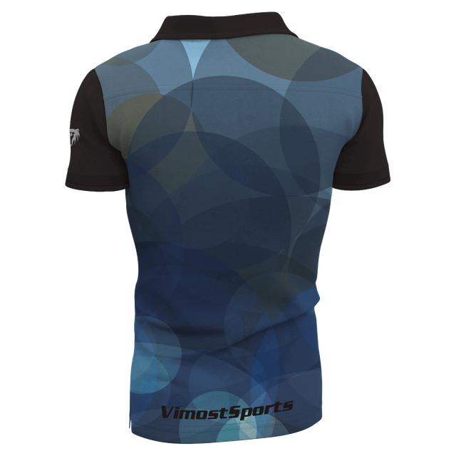 Sublimation Custom Full Buttons Man's Cool Holiday Fashion Polo Shirts 