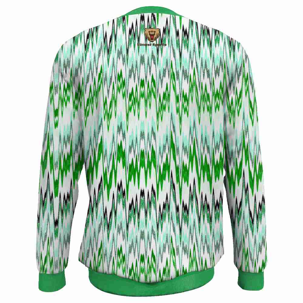 Customize Tiled Patterns Round Neck Full Sublimation Sweatershirt
