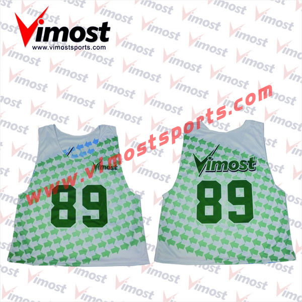 2023 Vimost Fashion Custom Sublimation Lacrosse Reversible Pinnies