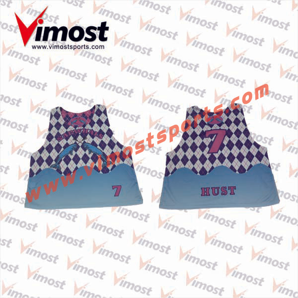 2023 Vimost Fashion Custom Sublimation Lacrosse Reversible Pinnies