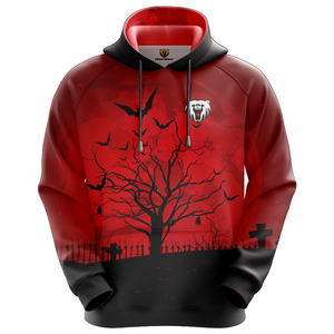 Red And Black Custom Sublimation Hoodies 2025