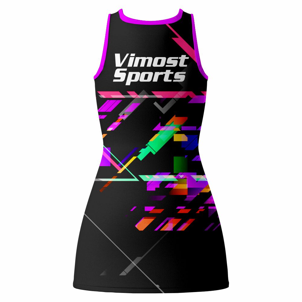 Sublimation Team Wear Netball Dress Custom A-line Lycra Netball Wear