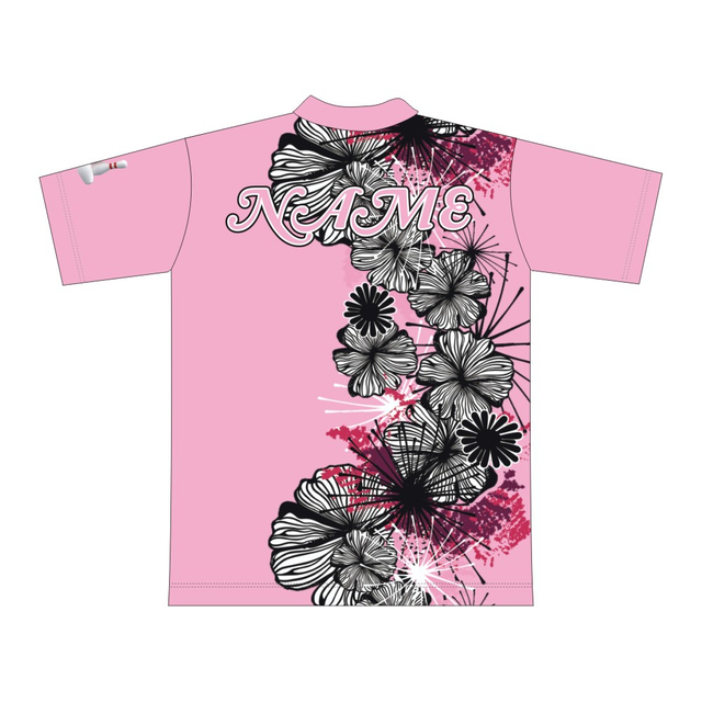 Women's Polyester Sublimated Bowling Shirts with High Quality