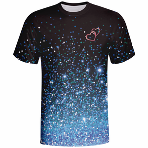Pink Tshirt or Vibrant Starry Night Sky Tee