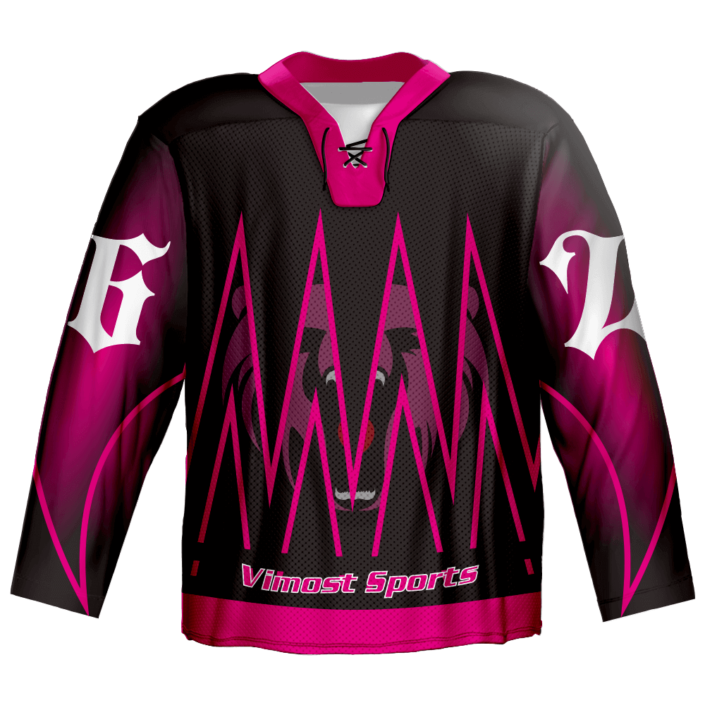  High-quality And Fully-custom Ice Hockey Jerseys with V-neck, Round Neck Or Neck with Strings for You