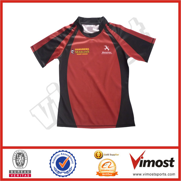 Custom Unique Designs Rugby Wear /Orange Black Rugby Shirts