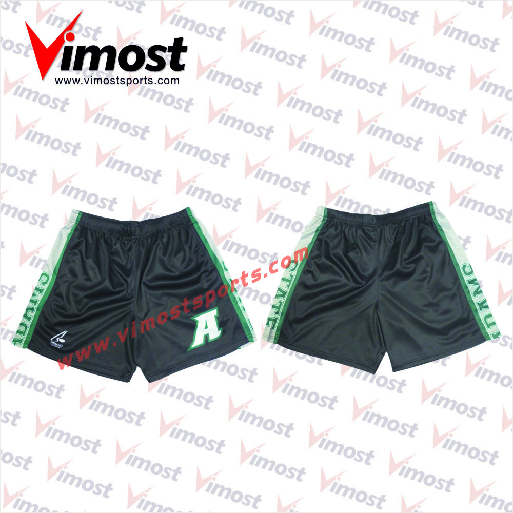 100% Polyester Fabric Elastic Band with Lace Lacrosse Shorts