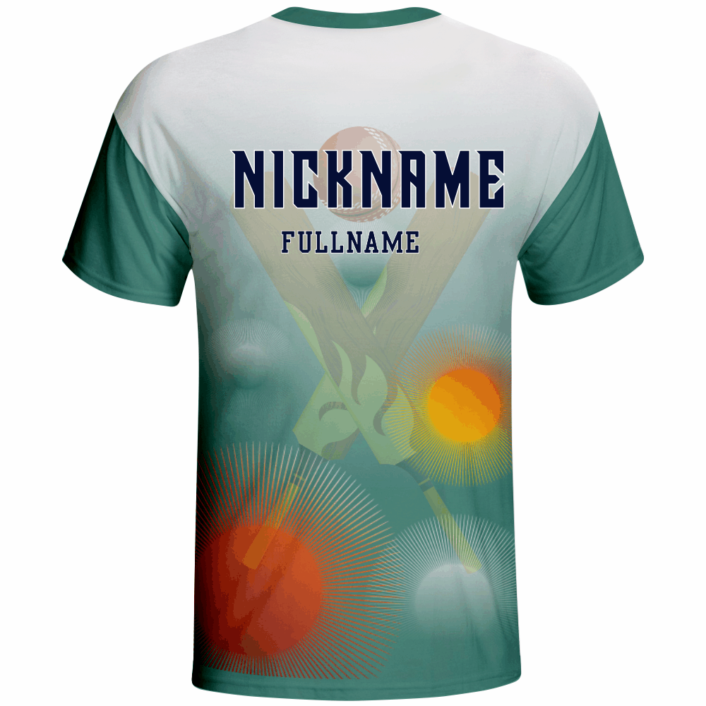 2023 Latest Custom Cricket T-shirts with Round Neck Style