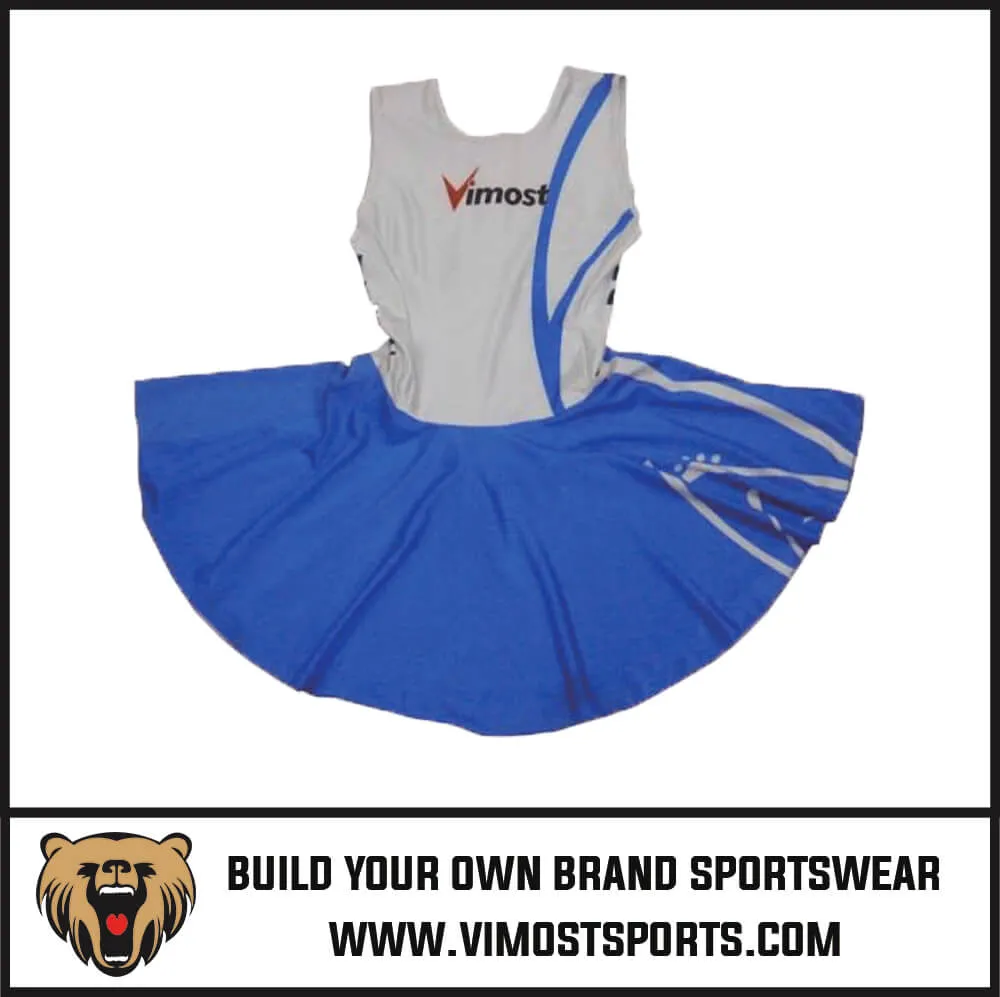 Great Vimost Shirt Netball Dress 100%polyester Breathable Lycra From China