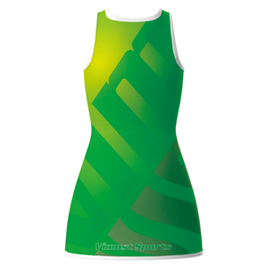 Fashionable Full Custom Sublimated Netball Dress with Round Neck