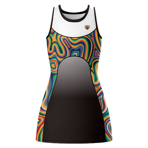 Round Neck Custom Netball Dress with Full Sublimation Printing