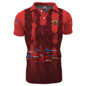  Custom Sublimated Man’s Dart Polo Freestyle Sport Wear