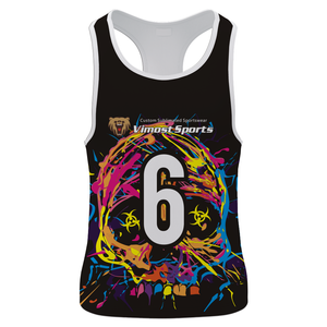Full Custom Breathable Singlet Designed with Cool And Scary Graphics