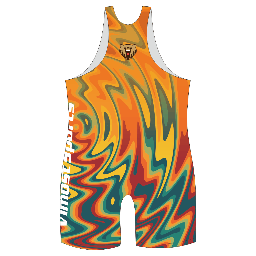 Custom Design Made Sublimation Professional Youth Wrestling Singlets for Men