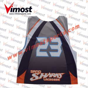 2023 Vimost Fashion Custom Sublimation Lacrosse Reversible Pinnies