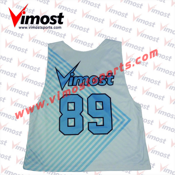2023 Vimost Fashion Custom Sublimation Lacrosse Reversible Pinnies