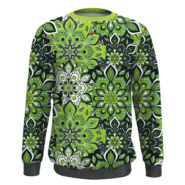 Flower Camo Round Neck Sublimation Printing Sweatshirt