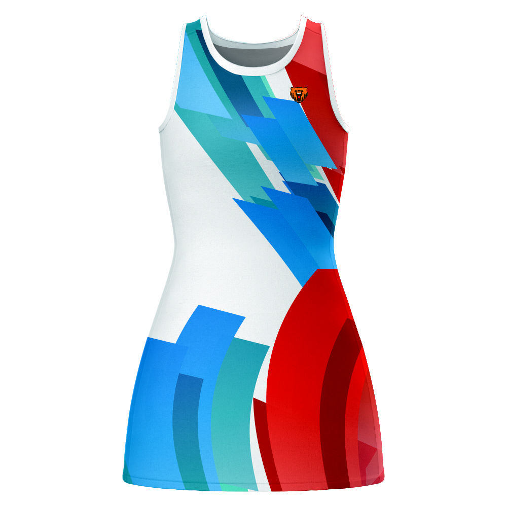 Sublimation Team Wear Netball Dress Custom A-line Lycra Netball Wear